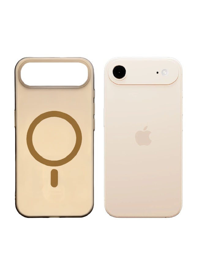 Aztech حافظة أصلية لجهاز iPhone 17 Air حافظة هوائية شفافة من ألياف مغناطيسية لجهاز iPhone 17 Air | غطاء واقي شفاف نحيف مع قفل مغناطيسي قوي، مقاوم للصدمات TPU، ظهر مقاوم للخدوش، حماية للكاميرا – تيتانيوم صحراوي - Image 1